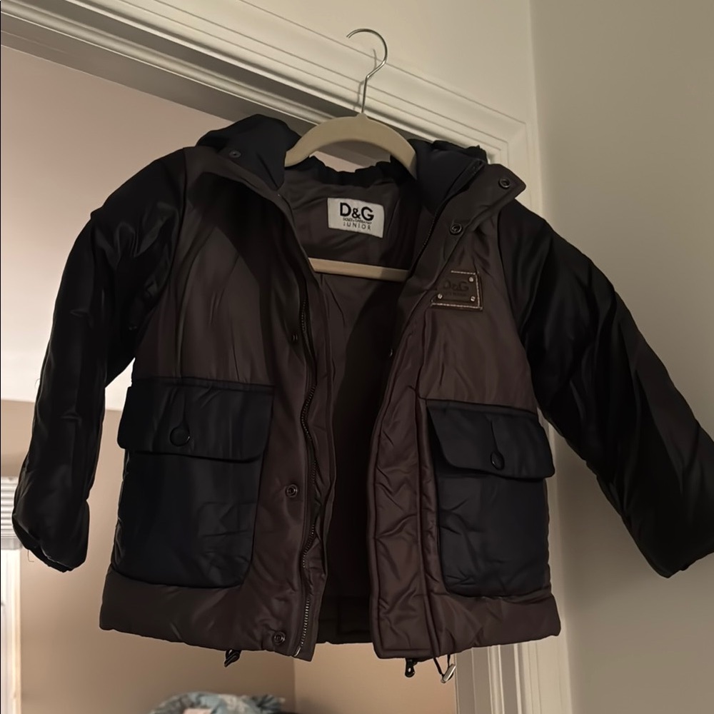 D&G Kids Brown and Black Jacket